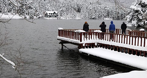 Karadeniz'den kar manzaraları
