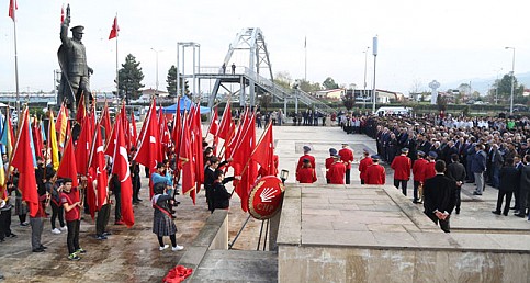 Rize'de 10 Kasım töreni
