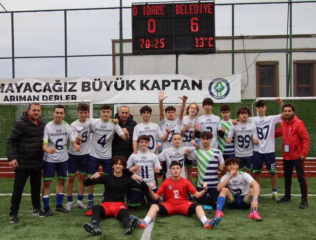 Rize Özel İdarespor U16: 0 – Rize Belediyespor U16: 6 / Foto Galeri