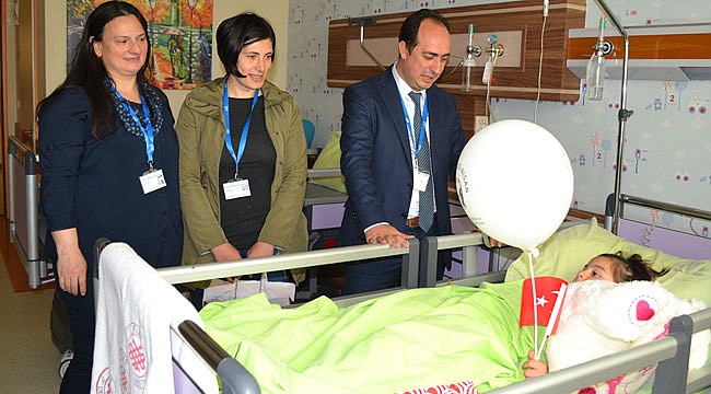 Çoruh Edaş'tan hasta çocuklara 23 Nisan sürprizi