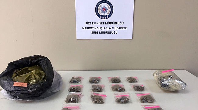 1 kilo 620 gram esrarla yakalandı, serbest kaldı