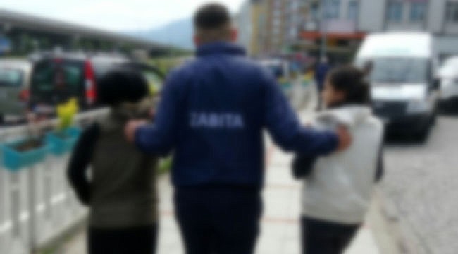 Rize'de dilencilik yapan Suriyeliler yakalandı