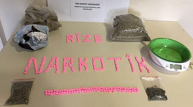 Rize'de uyuşturucuya geçit yok