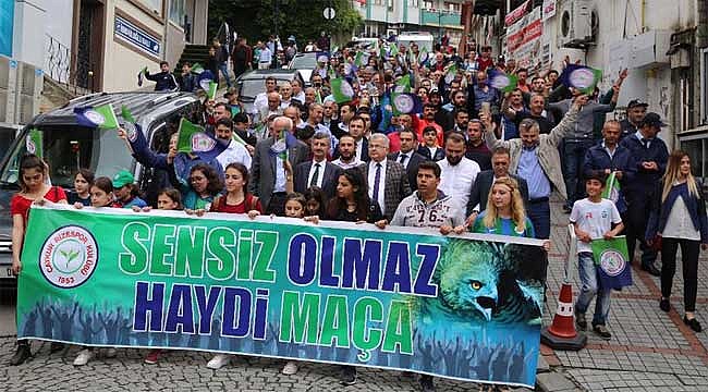 Çaykur Rizespor'a destek yürüyüşü