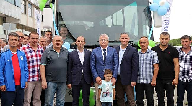 Amatör spor kulüpleri için otobüs hibe edildi