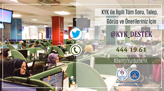 Kredi ve Yurtlar Kurumu 7/24 hizmet verecek