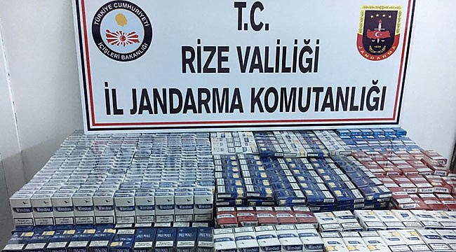 Rize'de sigara kaçakçılarına rekor para cezası