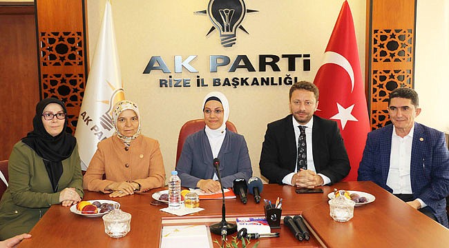 AK Parti Genel Başkan Yardımcısı Ravza Kavakçı Kan Rize'de