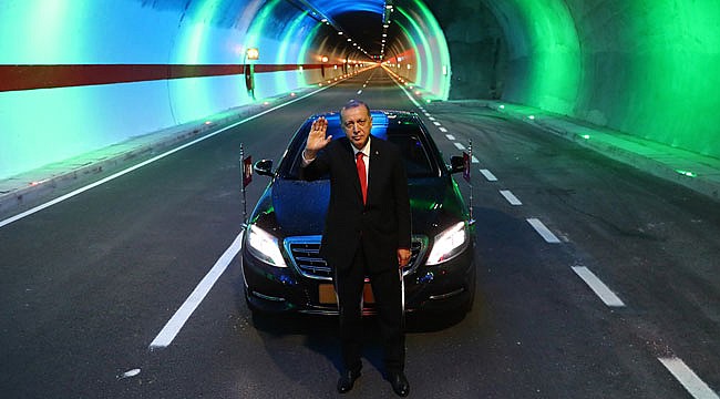 Cumhurbaşkanı Erdoğan Ovit Tüneli'nin açılışını yaptı