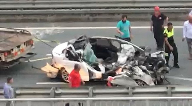 İyidere'de feci kaza: 1 ölü