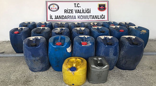 Rize'de akaryakıt kaçakçısı 2 kişi yakalandı