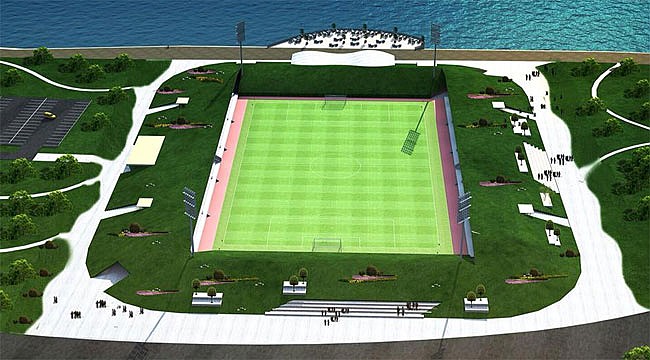 Rize'nin yeni amatör futbol sahasının ihalesi yapıldı