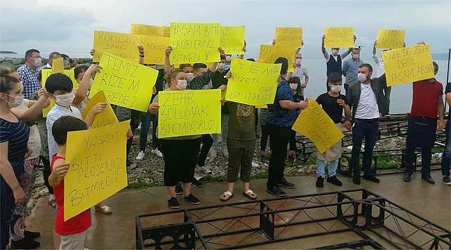 Rize sahilinde 'LAĞIM' tepkisi