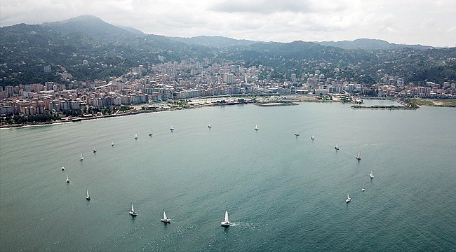 3 ülkeden 24 yat Rize'ye demir attı