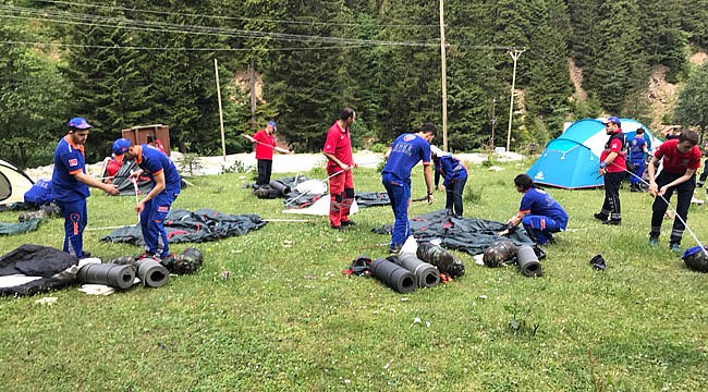 5 ilin UMKE ekibi Rize'de eğitim aldı
