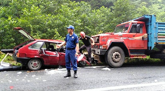 İkizdere'de kaza: 1 ölü, 3 yaralı