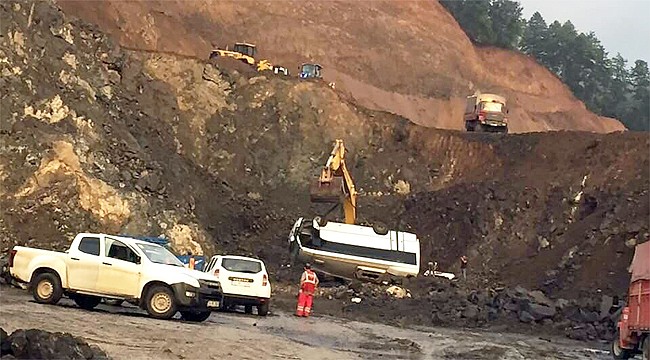 Rize Havalimanı inşaatında kaza: 5 yaralı