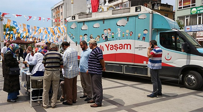 Sağlıklı Yaşam Aracı Rize'de yolarda