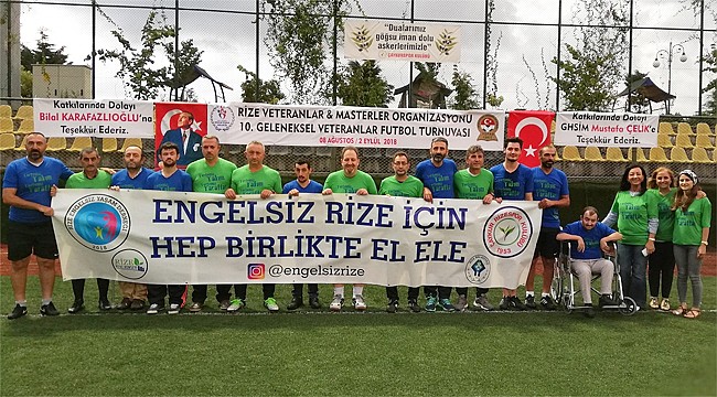 Rize'de 10. Veteranlar ve Masterler Ligi başladı