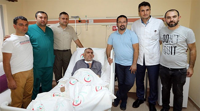Aort damarı yırtık hasta Rize'de sağlığına kavuştu