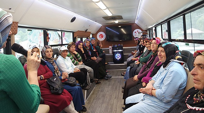 Rize'de kadınlara Mobil Okul ile eğitim veriliyor