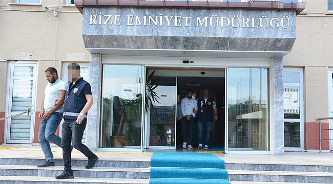 Rize'de bir ayda 510 kişi yakalanırken 45'i tutuklandı