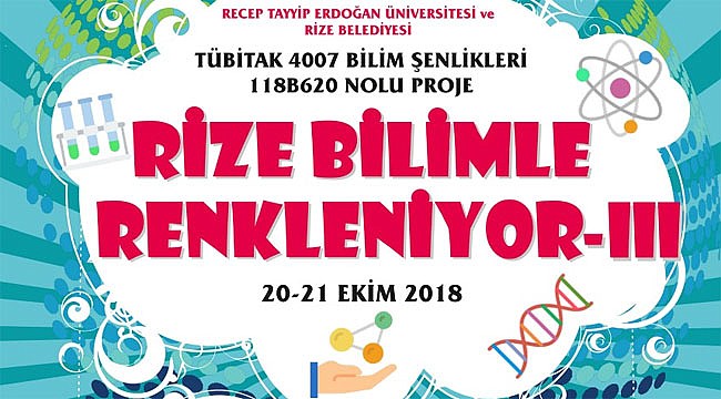 3. Rize Bilimle Renkleniyor Projesi başlıyor