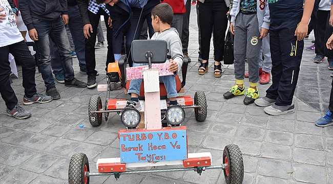 Köy okulu öğrencileri 'Turbo YİBO' adlı araç tasarladı