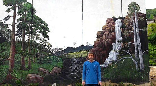 Büyükköy'de elektik kabinlerine renk geldi