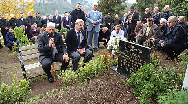 Osman Karavin, ölümünün 2. yılında mezarı başında anıldı