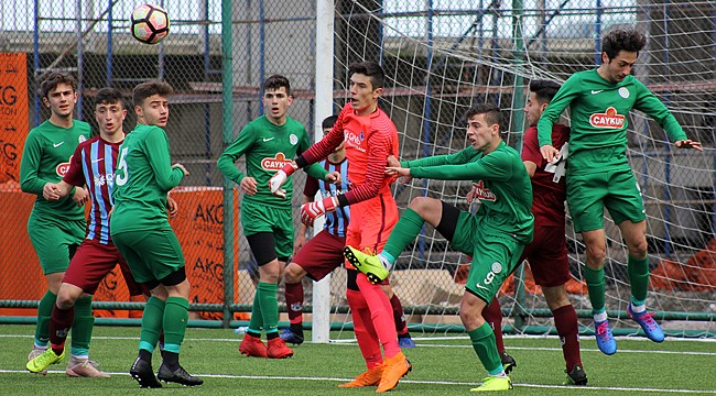 Çaykur Rizespor U16 bu kez puan alamadı