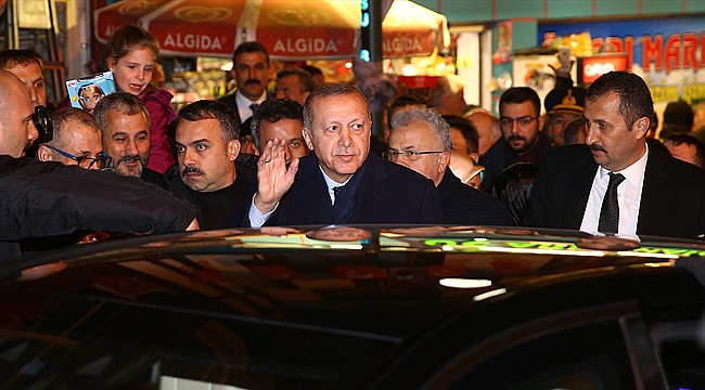 Cumhurbaşkanı Erdoğan Memleketi Rize'ye geldi