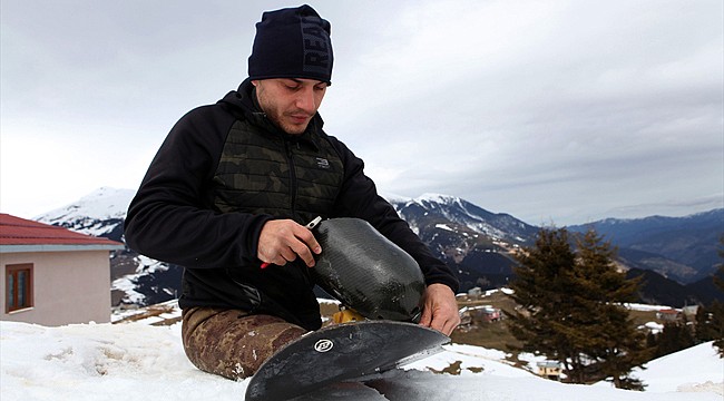 İki bacağını da kaybeden Rizeli gencin, spor azmi