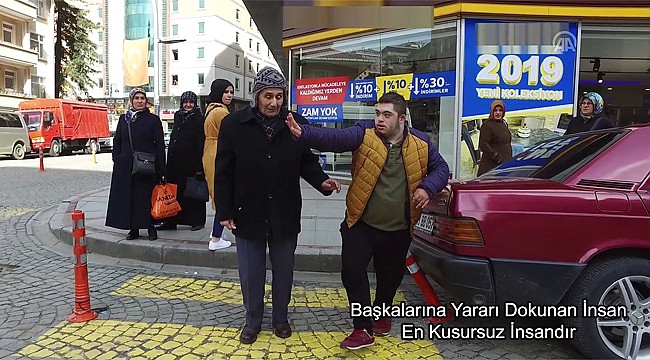 Rize'de down sendromlu çocuklar kamu spotu çekti