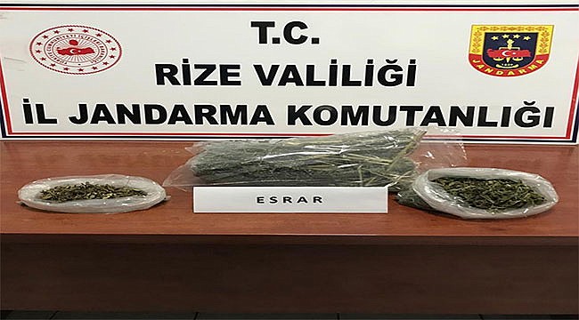 Rize Jandarması geçit vermedi: 1 kişi tutuklandı