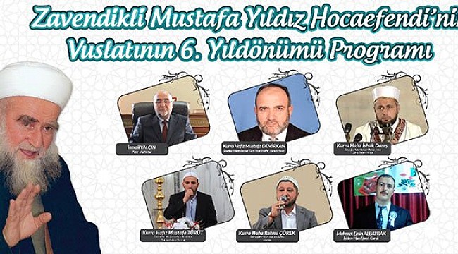 Zavendikli Hoca ölümünün 6. yılında anılacak