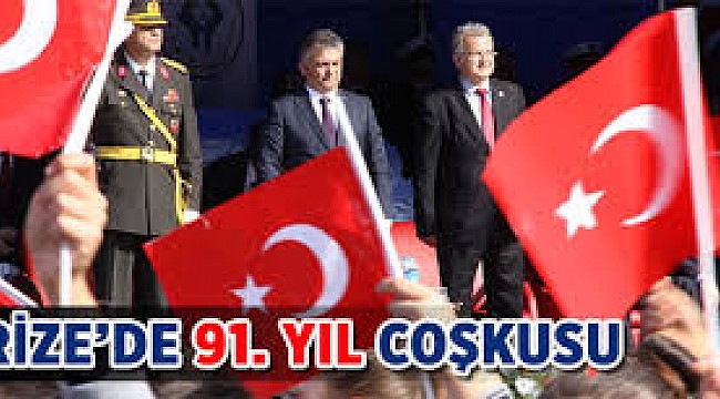 Rize’de 91. Yıl Coşkusu Yaşandı