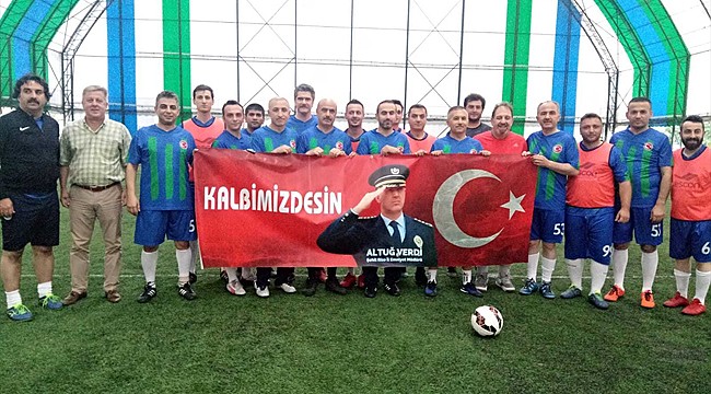 Rize'de Şehit Altuğ Verdi anısına maç yapıldı