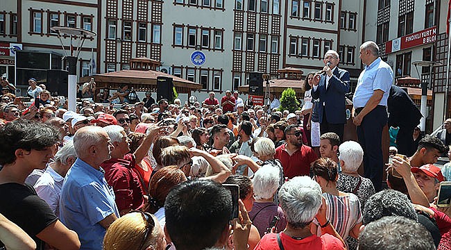 CHP Lideri Kılıçdaroğlu Fındıklı'ya geldi