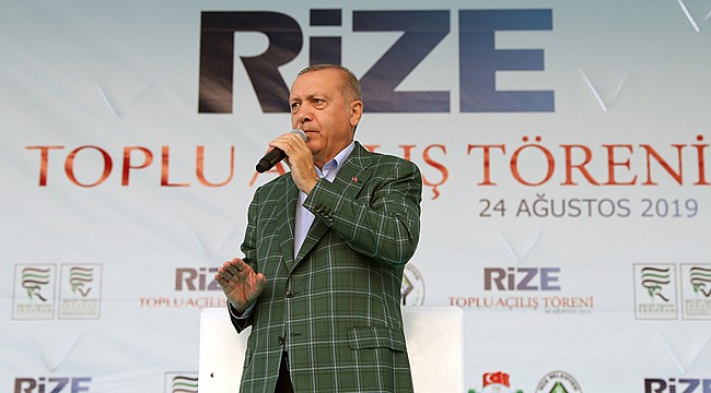 Erdoğan : 'Hemşehrilerim kendilerine yakışanı yaptılar'