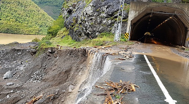 Borçka'da şiddetli yağış sel ve heyelana neden oldu