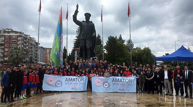 Amatör Spor Haftası Rize'de kutlandı