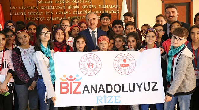 Elazığlı öğrenciler Rize'ye geldi