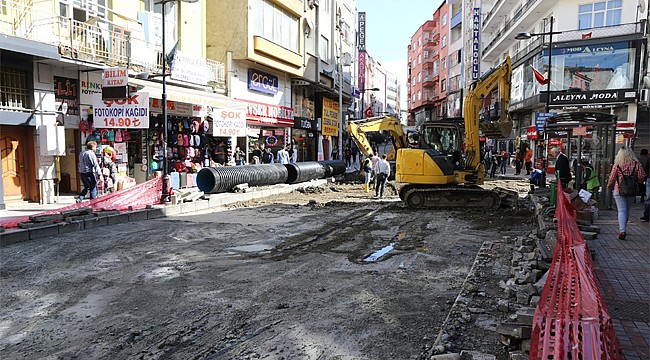 Rize'de yağmur suyu şebeke hattı genişletildi