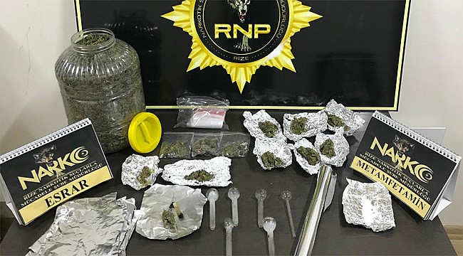 Rize'de uyuşturucu taciri tutuklandı