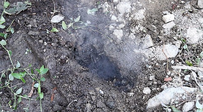 Rize'de yeraltından çıkan gaz endişe yarattı