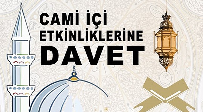 Rize İl Müftülüğü'nden Cami İçi Etkinliklere davet