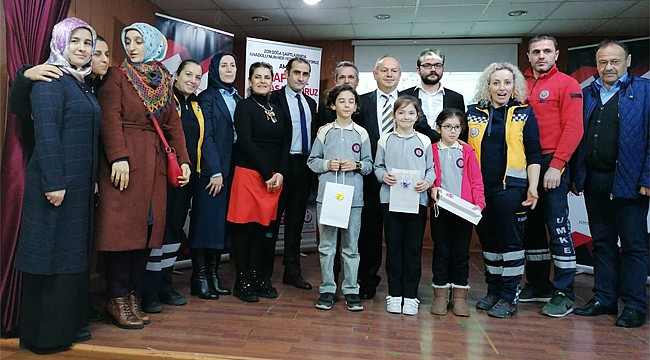 Resim yarışmasının kazananları ödüllendirildi