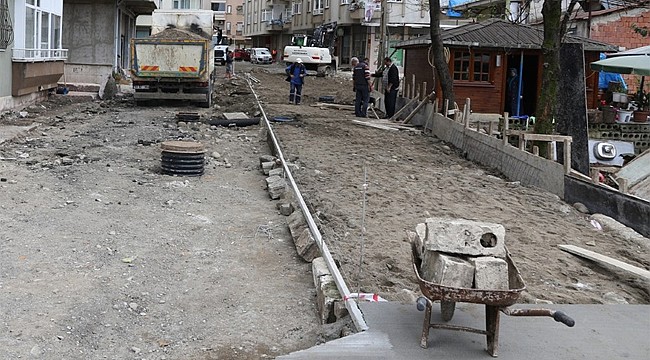 Rize'de sokaklar yenilenmeye devam ediyor