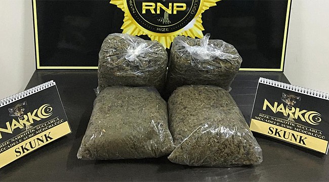 Rize'de uyuşturucu taciri tutuklandı